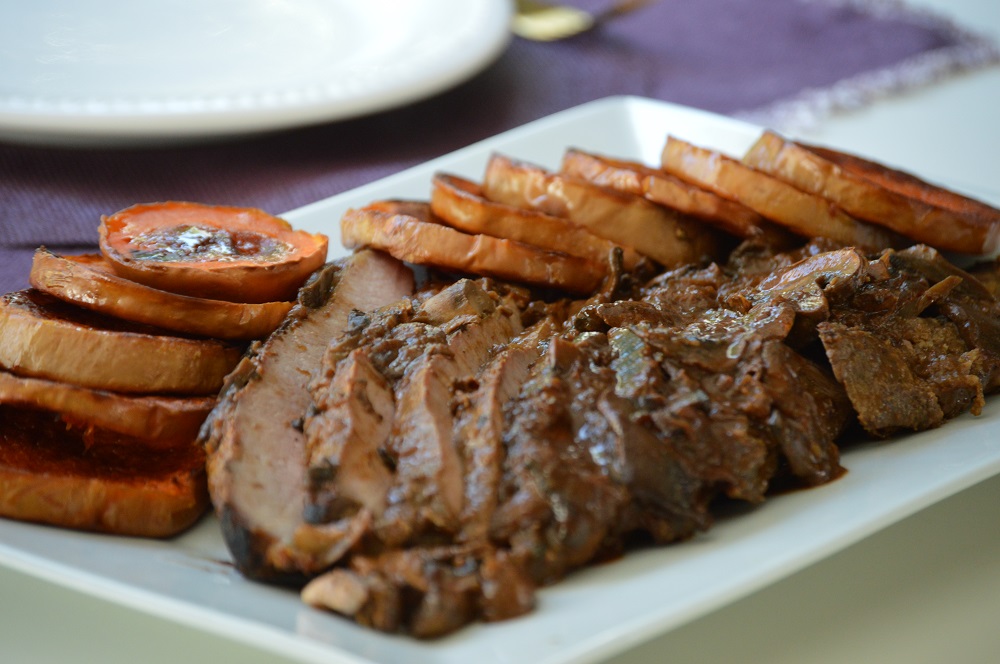 Carne con Hongos (baja en calorías) - Laura Di Cola