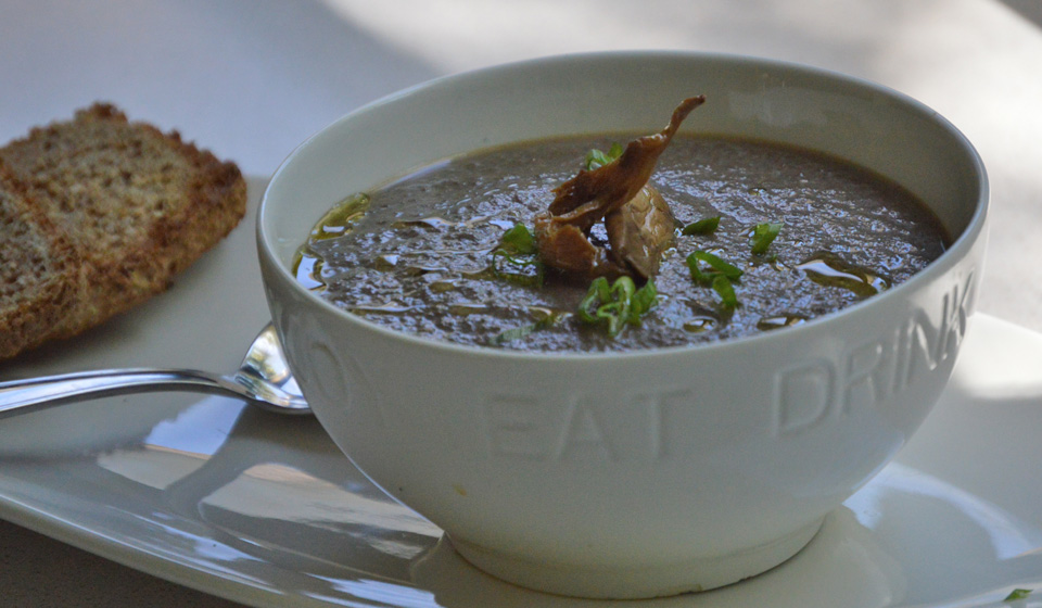 Sopa cremosa de Hongos - Laura Di Cola