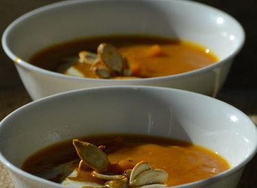 Sopa de calabaza y curry - Laura Di Cola