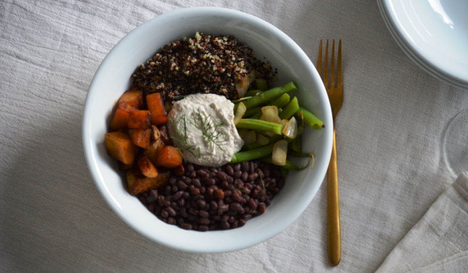 Bowl de adzuki y quinoa - Laura Di Cola