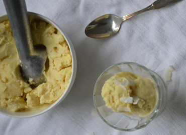 Helado de batata al natural