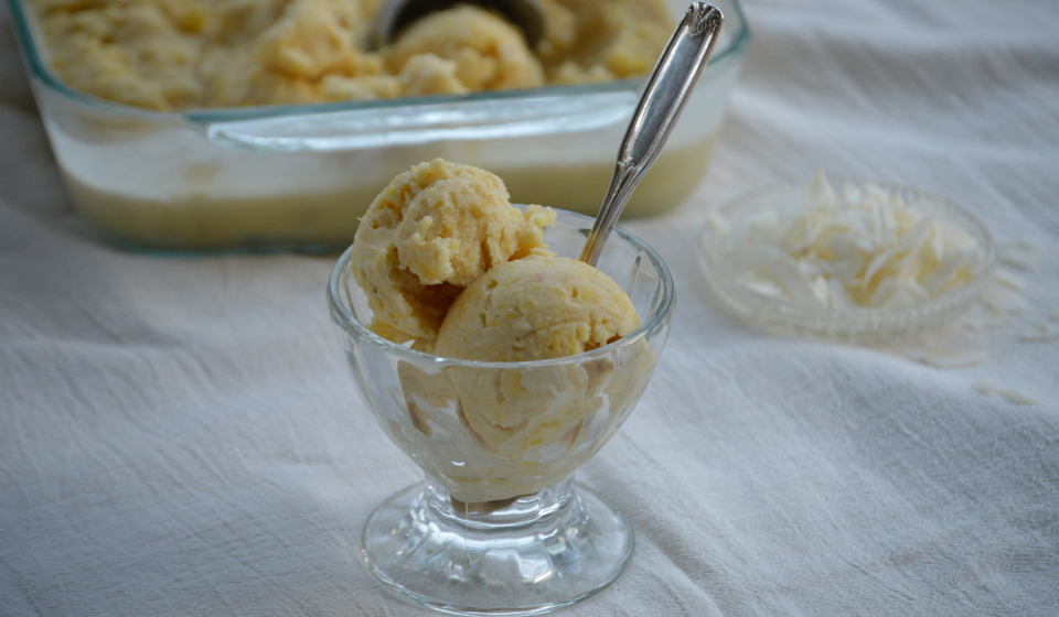 Helado de batata al natural