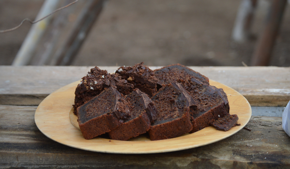 Budín de cacao y remolacha