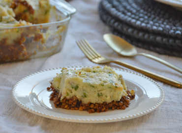 Pastel de lentejas