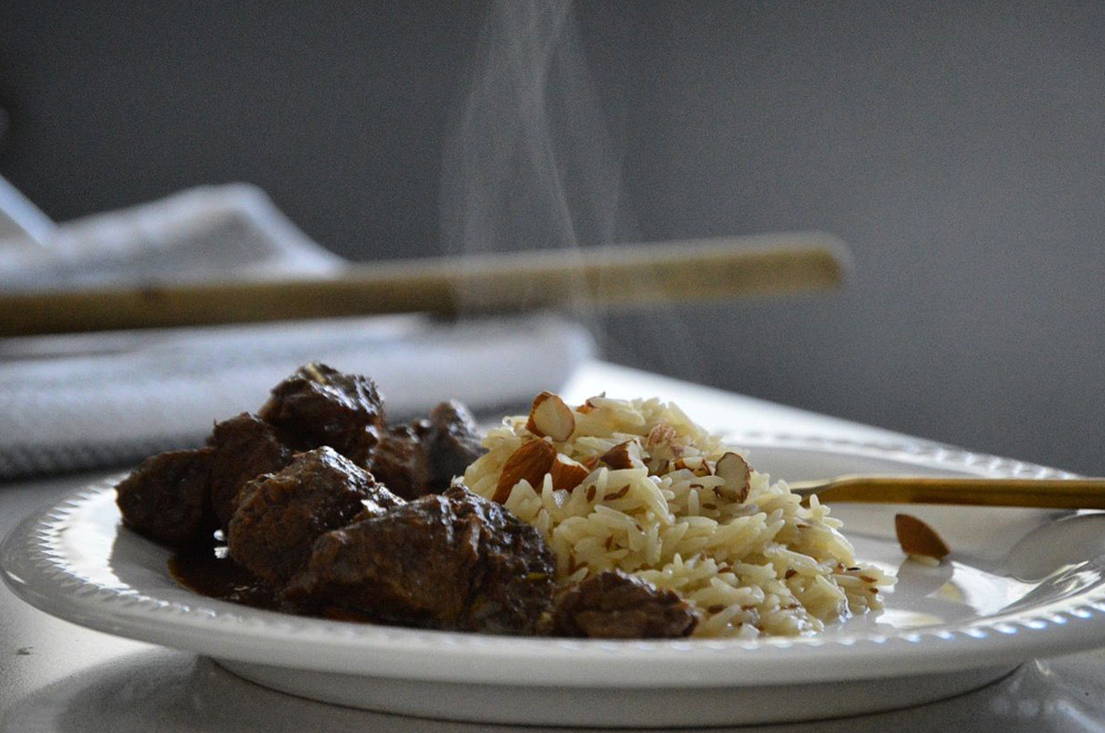 Carne con lemongrass y especias