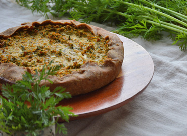 Tarta de Zanahorias y hojas