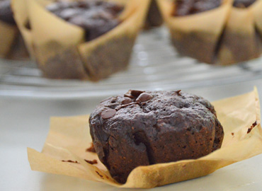 Muffins de chocolate sin azúcar