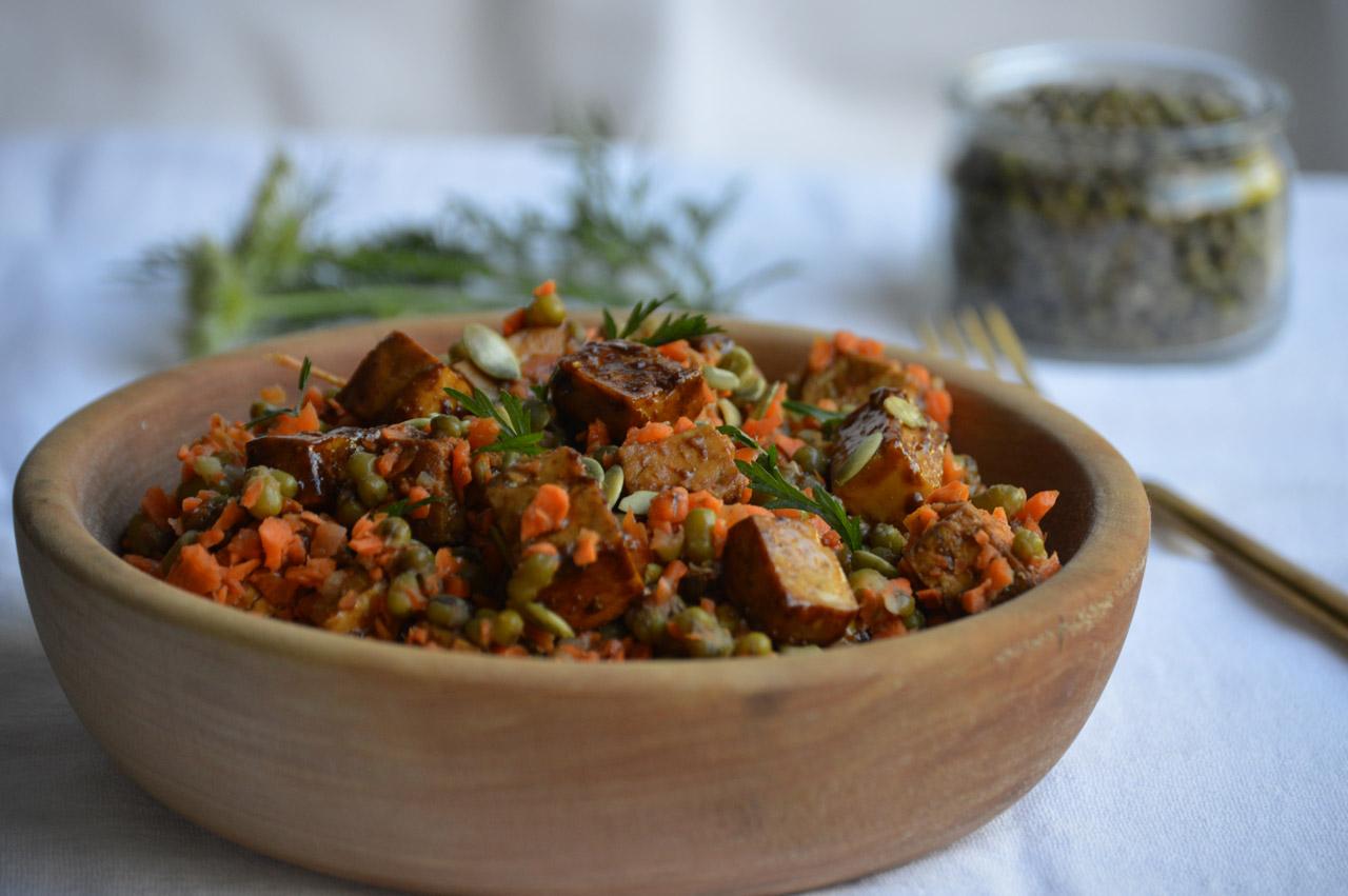 Ensalada de porotos mung