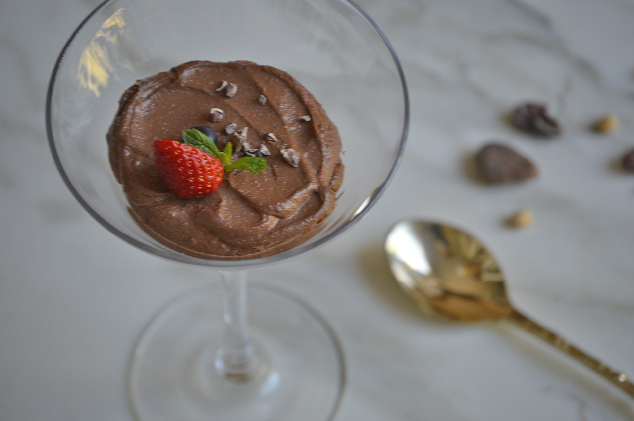 Mousse de soja y cacao