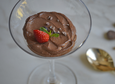 Mousse de soja y cacao