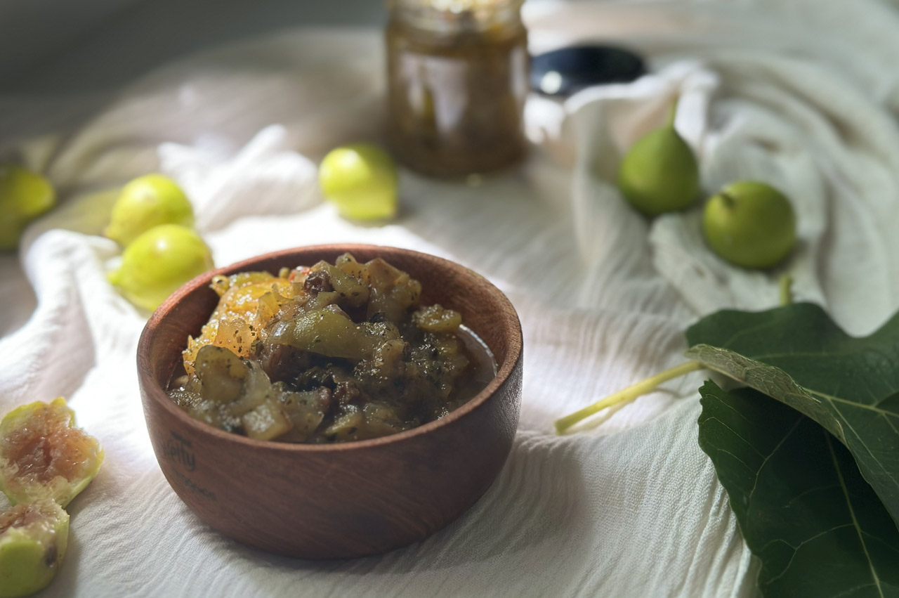 Chutney de higos sin desperdicio