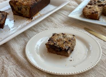 Budin o cuadrados de bananas, sin desperdicio